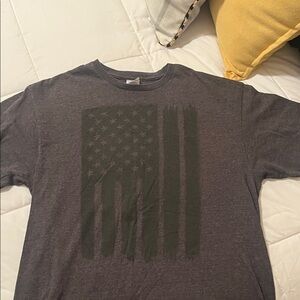 Delta Charcoal Flag Graphic Tee